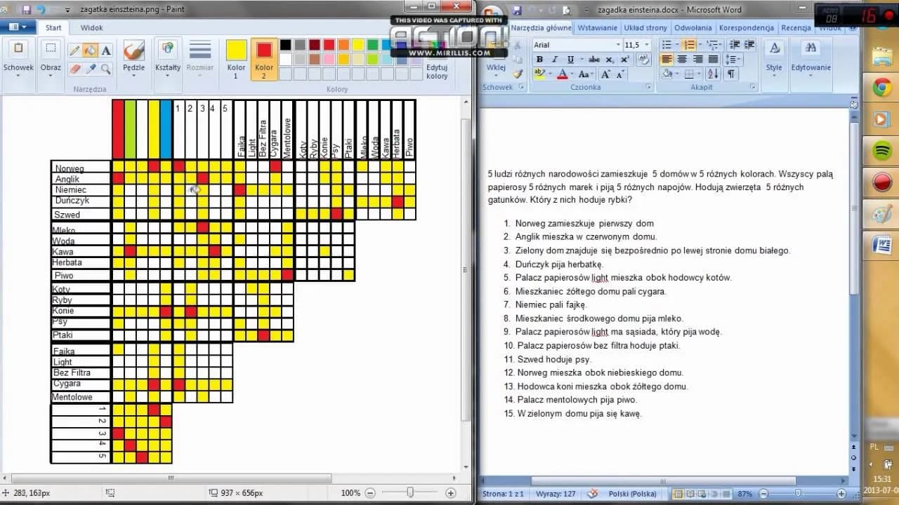Zagadka Einsteina: Kto hoduje rybki? Rozwiązanie krok po kroku
