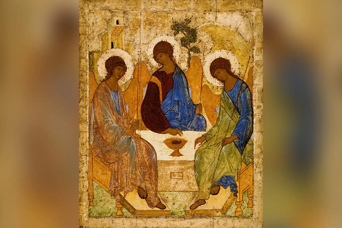 Obraz Rublowa w krzyżówce? Ikona, Trójca poznaj hasła